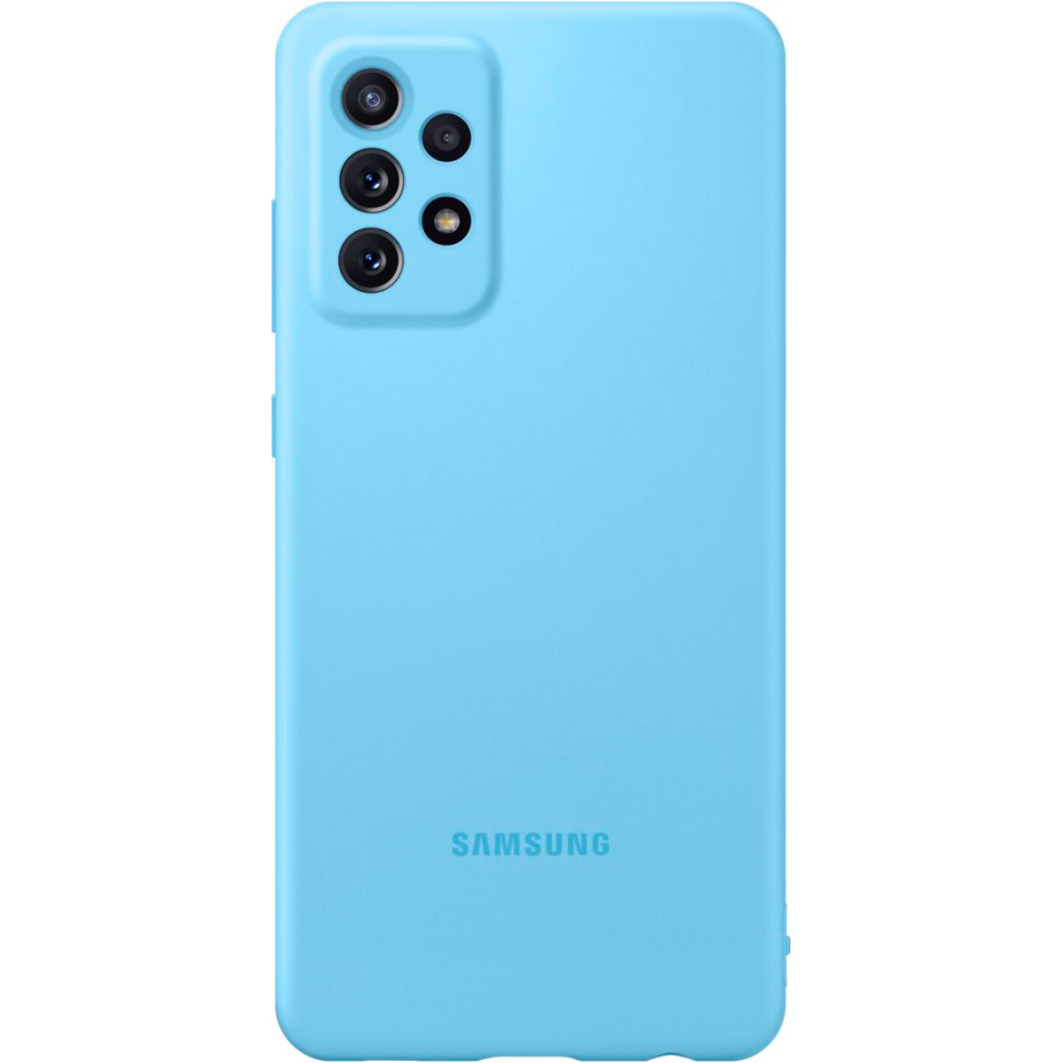 Чехол SAMSUNG Silicone Cover для Samsung Galaxy A72 Blue (EF-PA725TLEGRU)