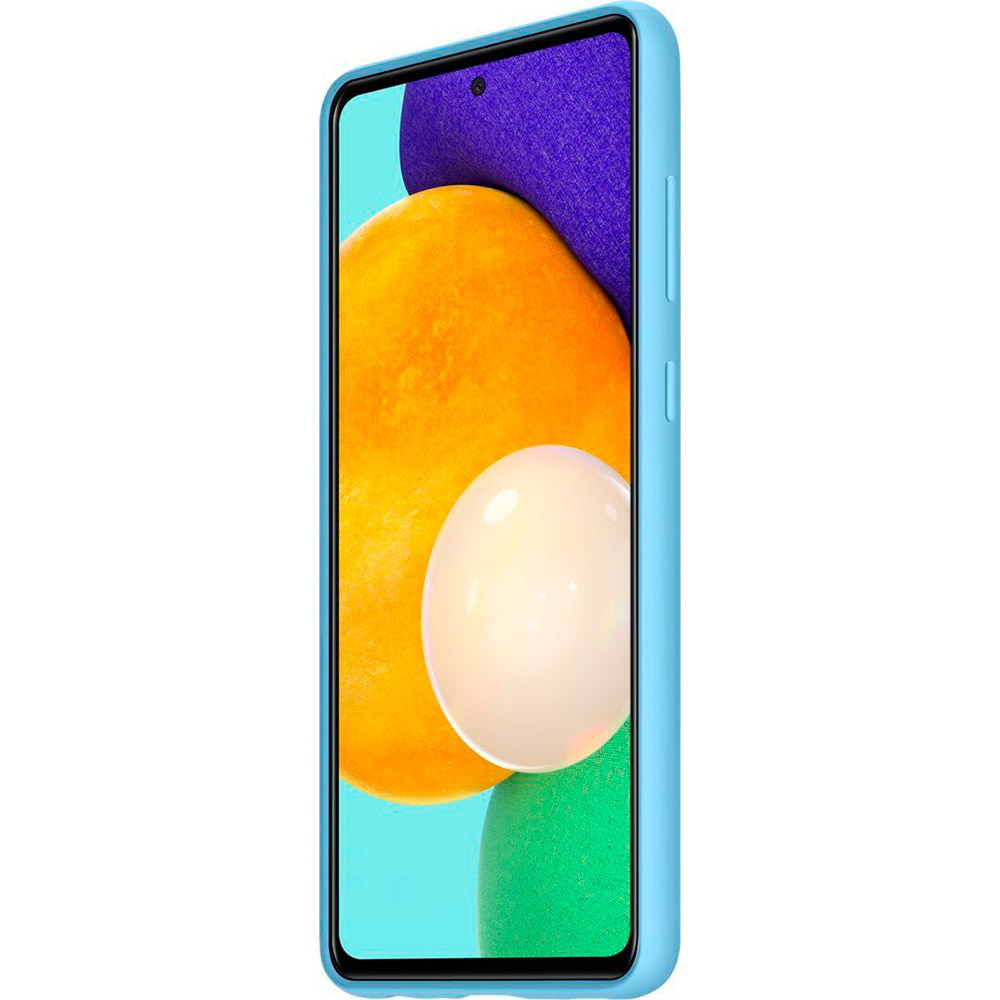 Чехол SAMSUNG Silicone Cover для Samsung Galaxy A72 Blue (EF-PA725TLEGRU) Материал полиуретан