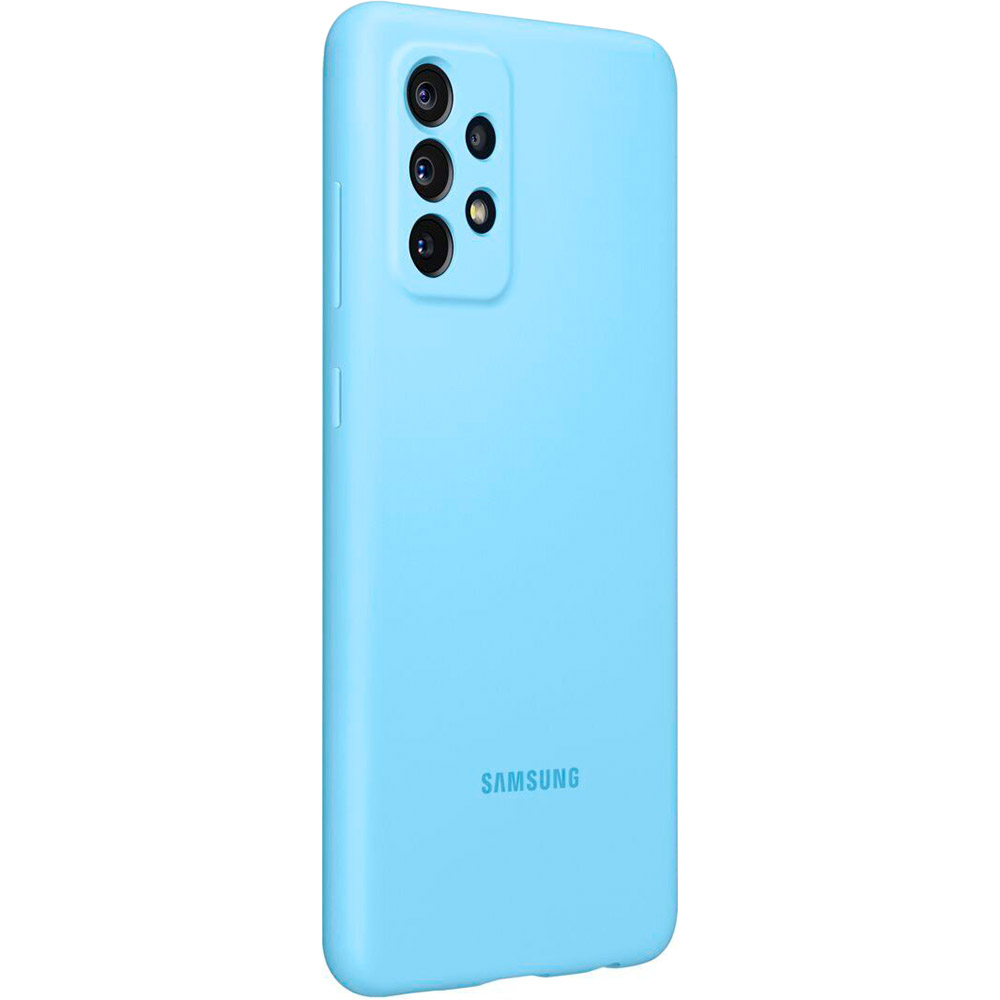 Чехол SAMSUNG Silicone Cover для Samsung Galaxy A72 Blue (EF-PA725TLEGRU) Материал поликарбонат