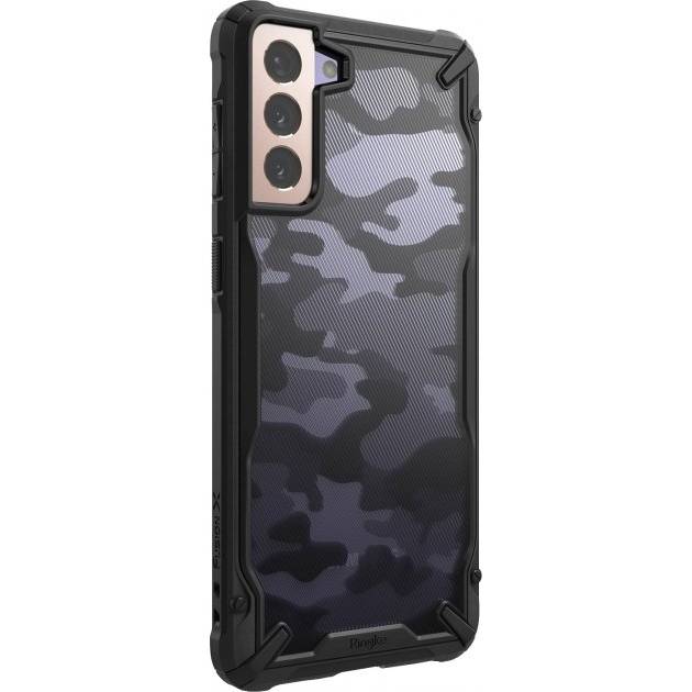 Чохол RINGKE Fusion X DESIGN для Samsung Galaxy S21 CAMO BLACK (RCS4828)