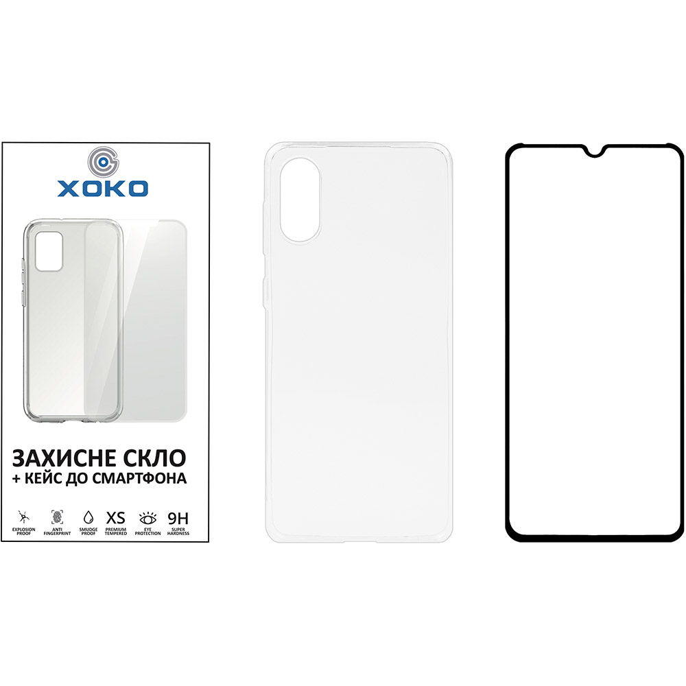 Чохол XOKO Ultra Air + скло Ultra Clear для Samsung Galaxy A02 (XK-TPU-GLS-A02) Матеріал силікон