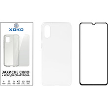 Чехол XOKO Ultra Air + стекло Ultra Clear для Samsung Galaxy A02 (XK-TPU-GLS-A02)