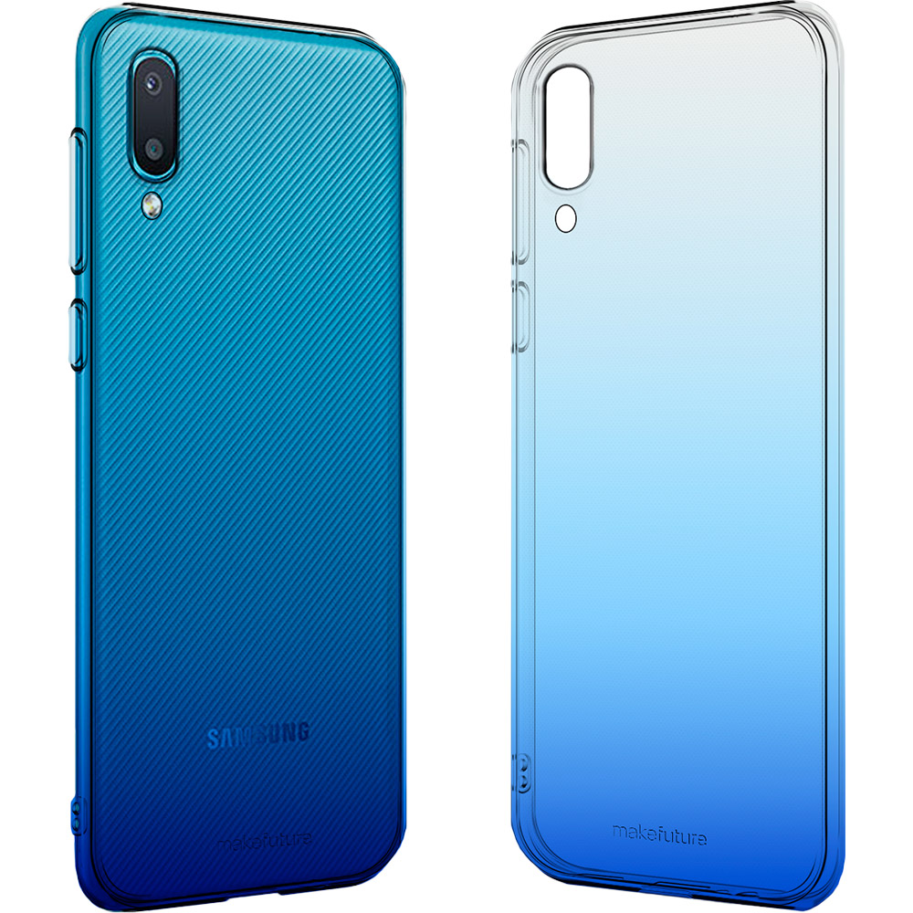 

Чехол MakeFuture для Samsung Galaxy A02 Gradient Blue (MCG-SA02BL), Samsung A02 Gradient (Clear TPU) Blue