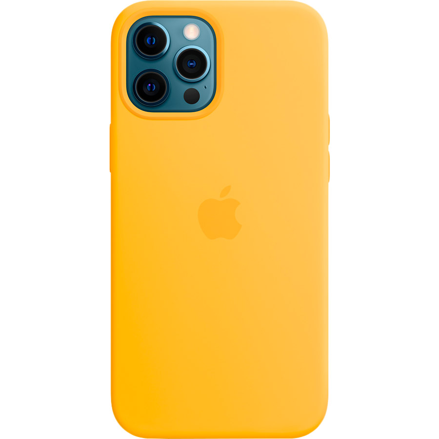 

Чехол Apple MagSafe Silicone Case для Apple iPhone 12 Pro Max Sunflower (MKTW3ZE/A), iPhone 12 Pro Max Silicone Case+MagSafe-Sunflower