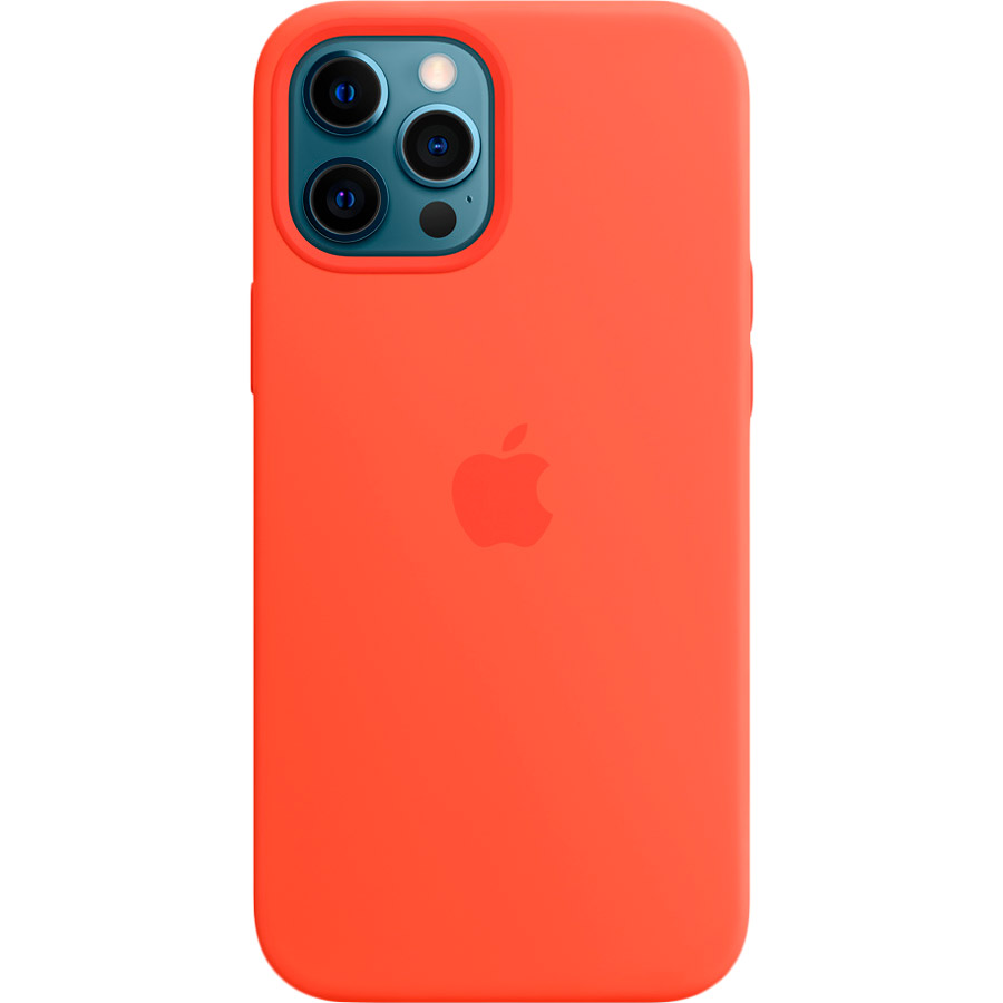 Чехол Apple MagSafe Silicone Case для Apple iPhone 12 Pro Max Electric Orange (MKTX3ZE/A) Чехол Apple MagSafe Silicone Case для Apple iPhone 12 Pro Max Electric Orange (MKTX3ZE/A)