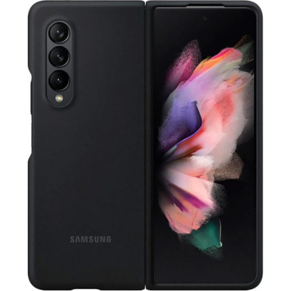 

Чехол Samsung Silicone Cover для Samsung Galaxy Z Fold 3 Black (EF-PF926TBEGRU), Z Fold 3 Silicone Cover EF-PF926TBEGRU-Black