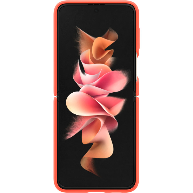 Чехол Samsung Silicone Cover with Ring для Samsung Z Flip 3 Coral (EF-PF711TPEGRU) Тип чехол-накладка