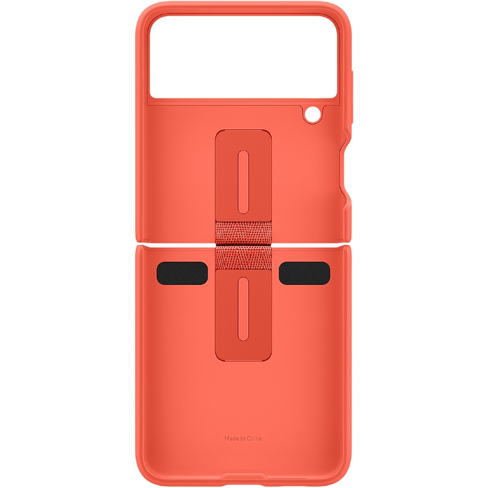 Фото Чехол Samsung Silicone Cover with Ring для Samsung Z Flip 3 Coral (EF-PF711TPEGRU)