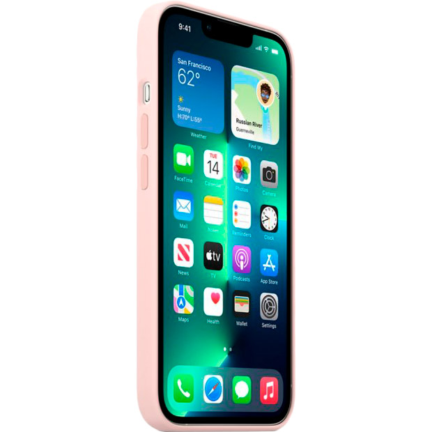 Чохол APPLE для iPhone 13 Pro Silicone Case with MagSafe Chalk Pink (MM2H3ZE/A) Тип чохол-накладка