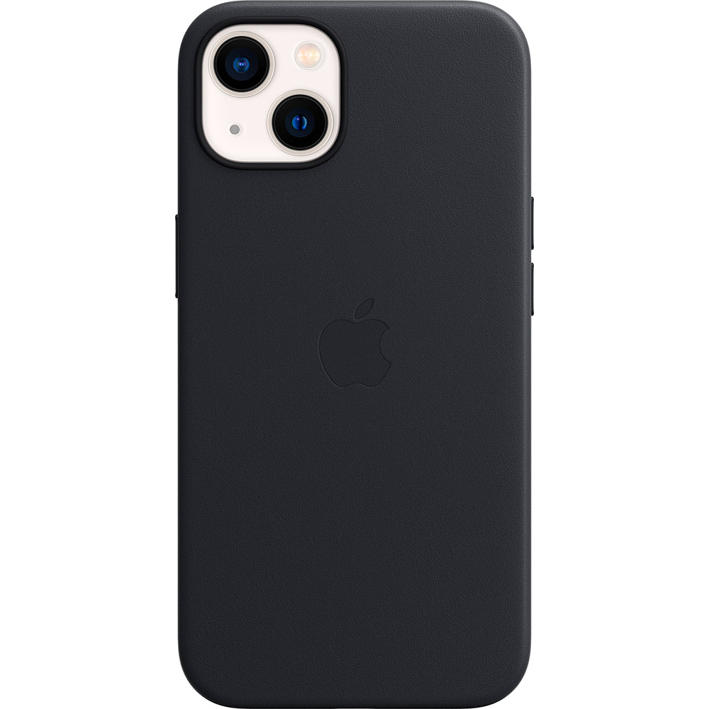 

Чехол APPLE Leather Case with MagSafe для Apple iPhone 13 Midnight (MM183ZE/A), iPhone 13 Leather Case with MagSafe - Midnight