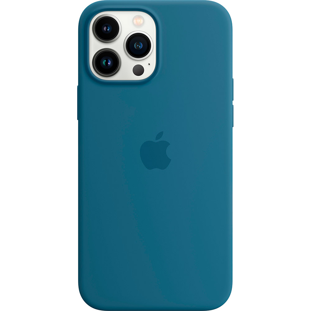 

Чехол APPLE Silicone Case with MagSafe для Apple iPhone 13 Pro Max Blue Jay (MM2Q3ZE/A), iPhone 13 Pro Max Silicone Case with MagSafe -