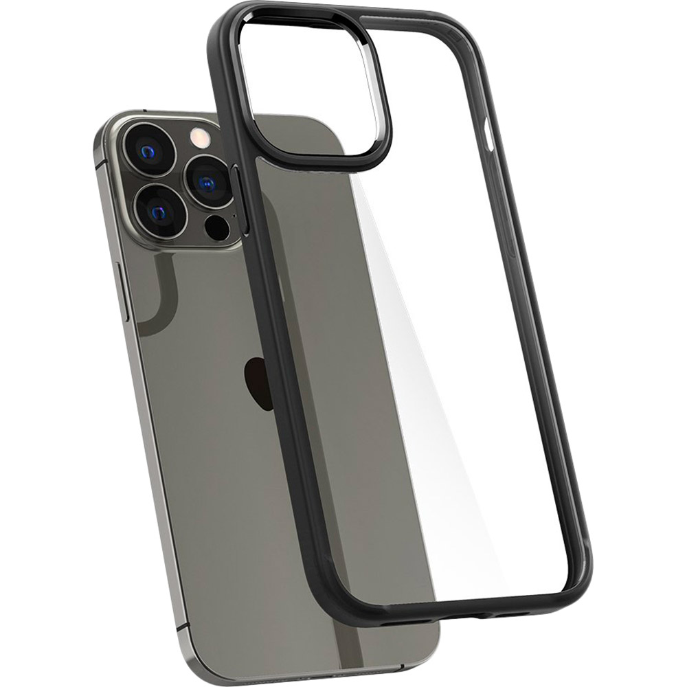 Чехол SPIGEN Crystal Hybrid для Apple iPhone 13 Pro Max Matte Black (ACS03243) Материал поликарбонат
