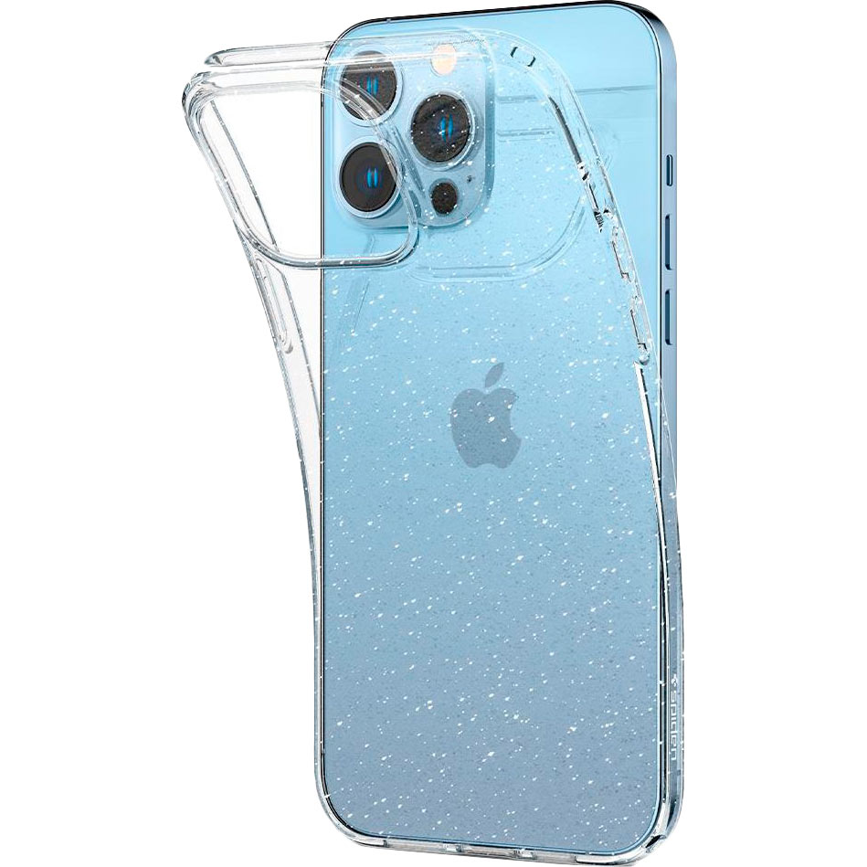 Чехол Spigen Liquid Crystal Glitter для Apple Iphone 13 Pro Max Crystal Quartz (ACS03198) Материал полиуретан
