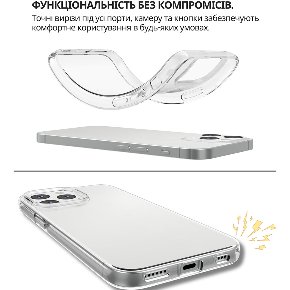 Чехол BECOVER для Apple iPhone 13 Pro Transparancy (706919) Материал силикон