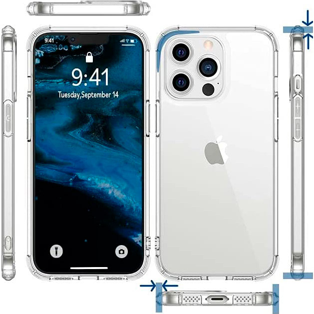 Чохол BECOVER для Apple iPhone 13 Pro Clear (706981) Тип чохол-накладка