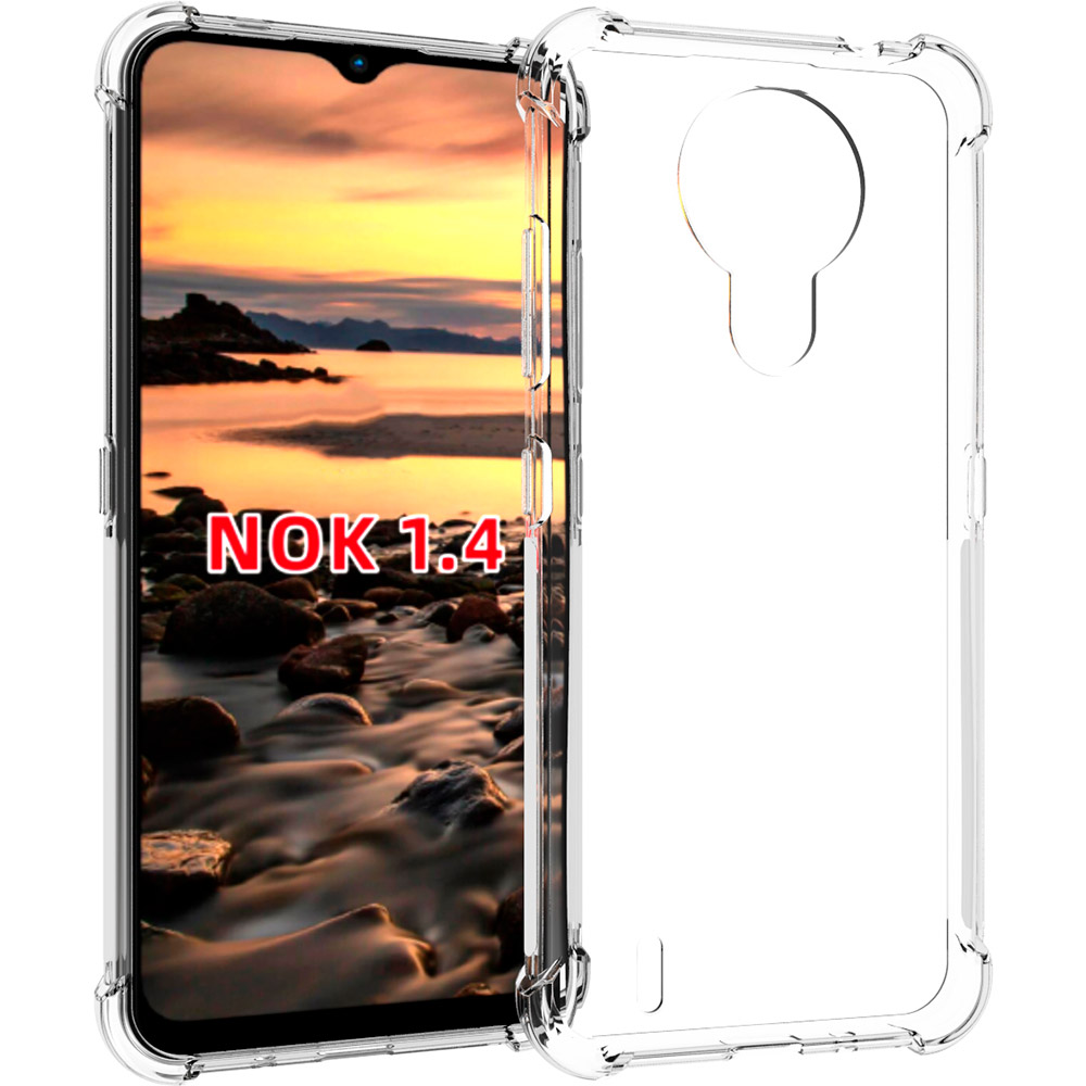 Чехол BECOVER для Nokia 1.4 Clear (706965) Совместимость по модели Nokia 1.4