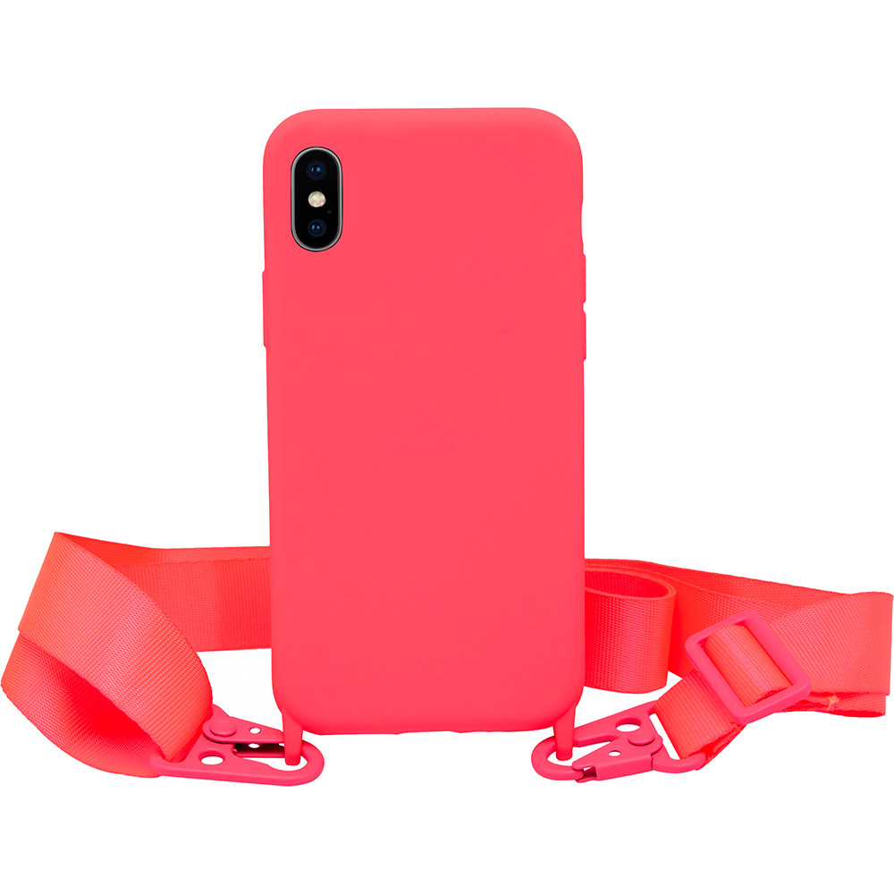 

Чехол Necker на ремешке для Apple iPhone X Electric Pink (NCRB-X-EP), Панель на ремінці для Apple iPhone X Electric