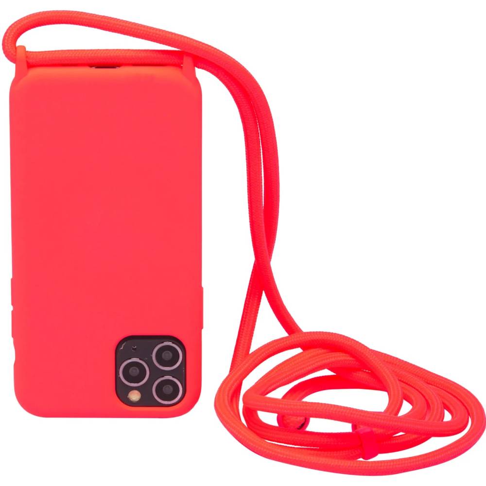 

Чехол NECKER для Apple iPhone 12 Mini Electric Pink (NCRR-12M-EP), Панель на шнурку для Apple iPhone 12 Mini