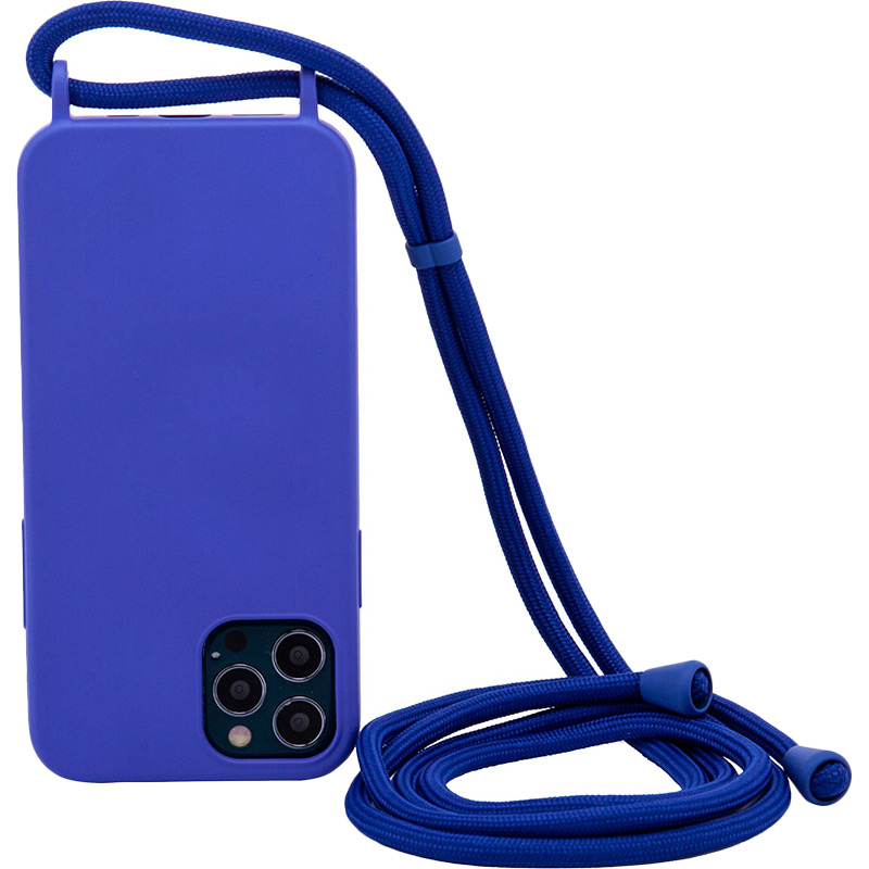 

Чехол NECKER для Apple iPhone 11 Blue Solid (NCRR-11-BS), Панель на шнурку для Apple iPhone 11