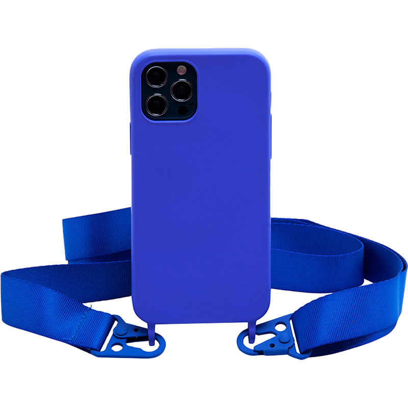 

Чехол NECKER для Apple iPhone 11 Blue Solid (NCRB-11-BS), Панель на ремінці для Apple iPhone 11