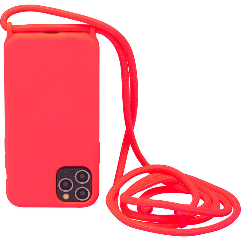 

Чехол NECKER для Apple iPhone 12 Pro Max Electric Pink (NCRR-12PM-EP), Панель на шнурку для Apple iPhone 12 Pro Max