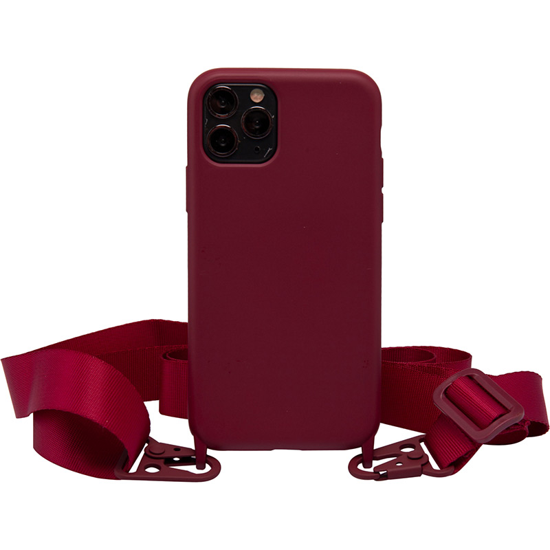 

Чехол NECKER для Apple iPhone 12/12 Pro Bordeaux (NCRB-12-BO), Панель на ремінці для Apple iPhone 12/12