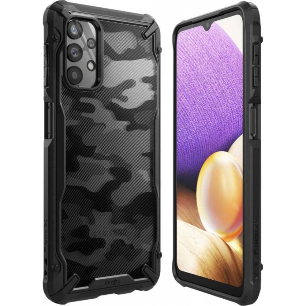 

Чехол RINGKE Fusion X DESIGN для Samsung Galaxy A32 5G Camo Black (RCS4887), Fusion X DESIGN для Samsung Galaxy A32 5G