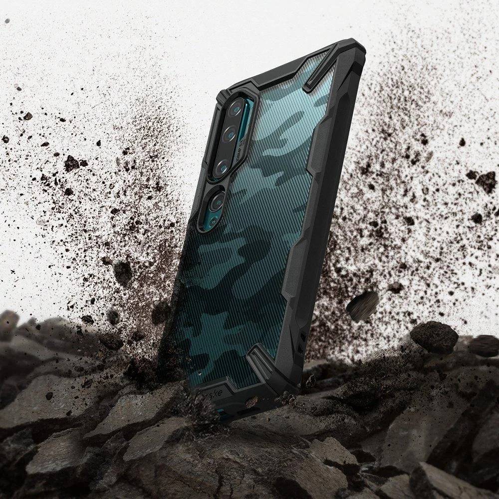 Чехол RINGKE Fusion X для Xiaomi MI NOTE 10/10 Pro/CC9 Pro CAMO BLACK (RCX4900) Цвет черный