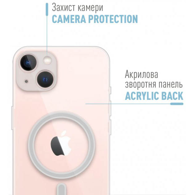 Чохол INTALEO Apple iPhone 13 mini з MagSafe (1283126519833) Чохол INTALEO Apple iPhone 13 mini з MagSafe (1283126519833) Матеріал силікон