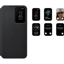 Чехол SAMSUNG Galaxy S22 Smart Clear View Cover Black (EF-ZS901CBEGRU)