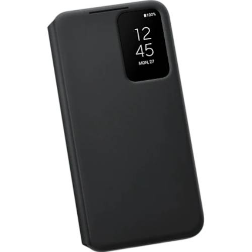 Чехол SAMSUNG Galaxy S22 Smart Clear View Cover Black (EF-ZS901CBEGRU) Материал полиуретан