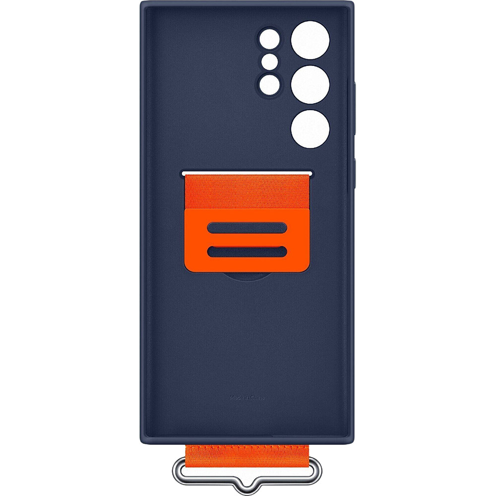 

Чехол SAMSUNG Silicone Cover with Strap для Samsung Galaxy S22 Ultra S908 Navy (EF-GS908TNEGRU), Galaxy S22 Ultra Silicone with Strap Cover-Navy