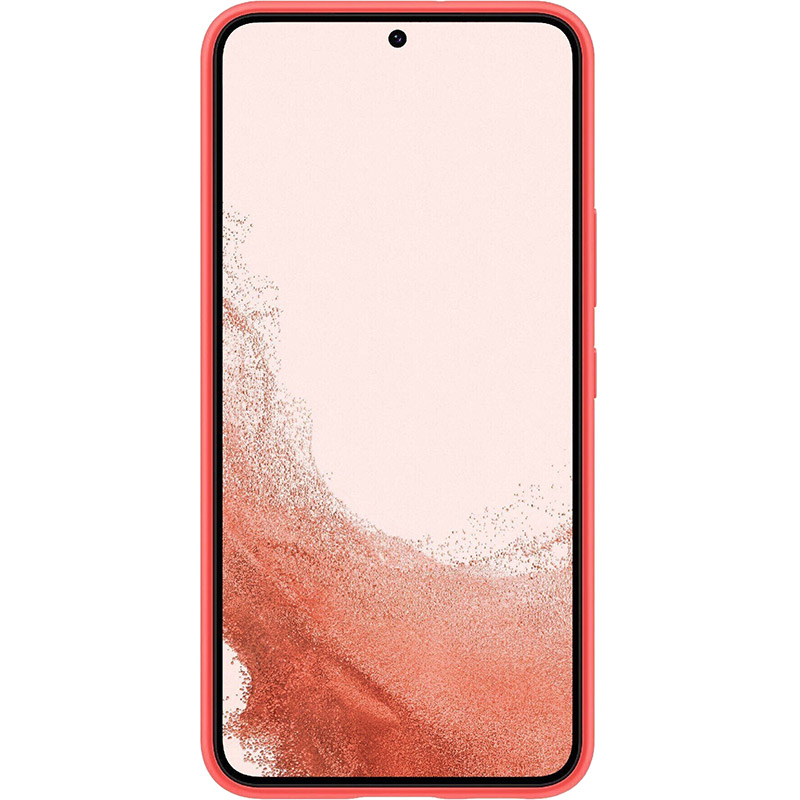 Чехол SAMSUNG Silicone Cover для Samsung Galaxy S22 S901 Glow Red (EF-PS901TPEGRU) Материал пластик