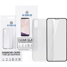 Чохол XOKO для iPhone X/XS Transparent + скло (XK-CS-ULT-IPHXS)