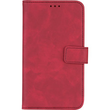 Чохол-книжка 2Е Silk Touch для смартфона 6-6.5" універсальний Carmine Red (2E-UNI-6-6.5-HDST-CRD)