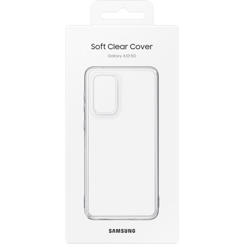 Внешний вид Чехол SAMSUNG Soft Clear Cover для Samsung Galaxy A33 Black (EF-QA336TBEGRU)