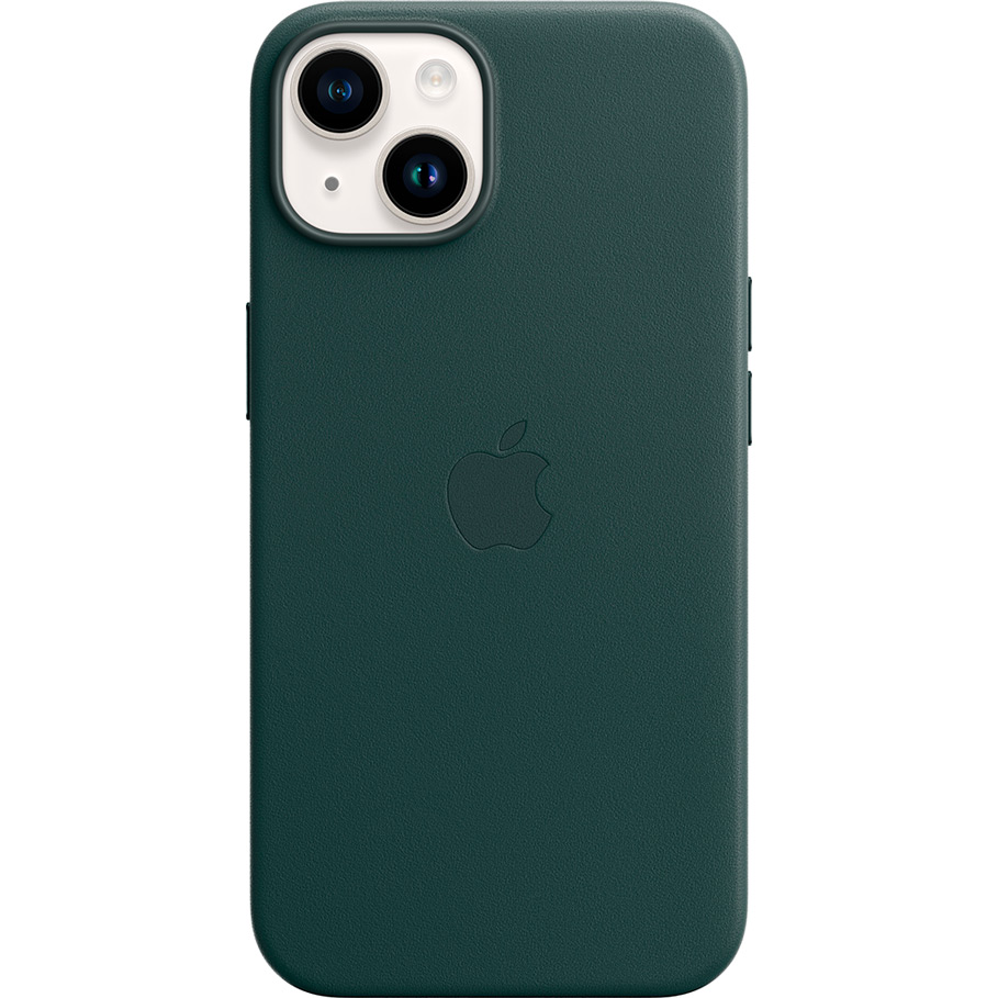 Чохол APPLE для iPhone 14 Leather Case/MagSafe/Forest Green (MPP53ZE/A)