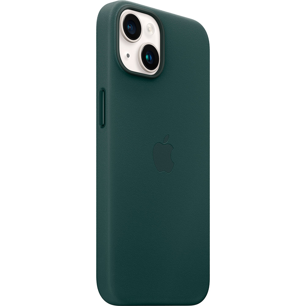 Чехол APPLE для iPhone 14 Leather Case/MagSafe/Forest Green (MPP53ZE/A) Тип чехол-накладка