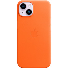 Чохол APPLE для iPhone 14 Leather Case/MagSafe/Orange (MPP83ZE/A)