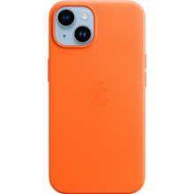 Чохол APPLE для iPhone 14 Leather Case/MagSafe/Orange (MPP83ZE/A)