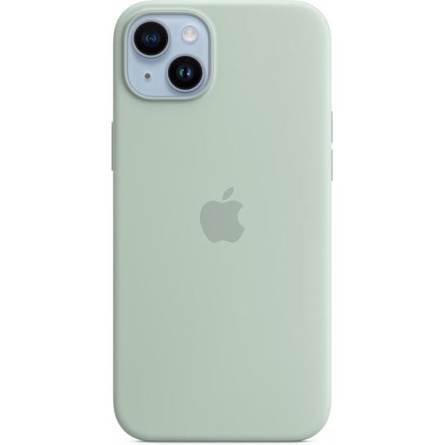 Чехол APPLE для iPhone 14 Plus Silicone Case/MagSafe/Succulent (MPTC3ZE/A) Цвет зеленый