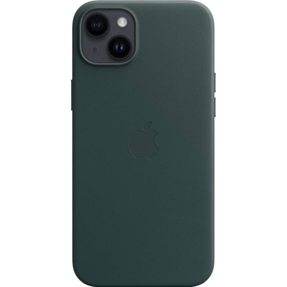 Чехол APPLE для iPhone 14 Plus Leather Case/MagSafe/Forest Grn (MPPA3ZE/A) Цвет зеленый
