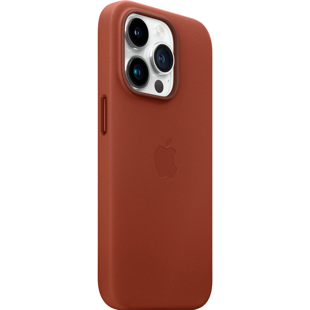 Чехол APPLE для iPhone 14 Pro Leather Case/MagSafe/Umber (MPPK3ZE/A) Совместимость по модели Apple iPhone 14 Pro