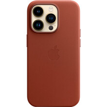 Чохол APPLE для iPhone 14 Pro Leather Case/MagSafe/Umber (MPPK3ZE/A)