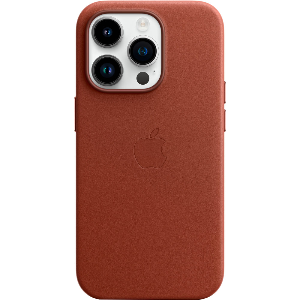 Чехол APPLE для iPhone 14 Pro Leather Case/MagSafe/Umber (MPPK3ZE/A) Цвет коричневый