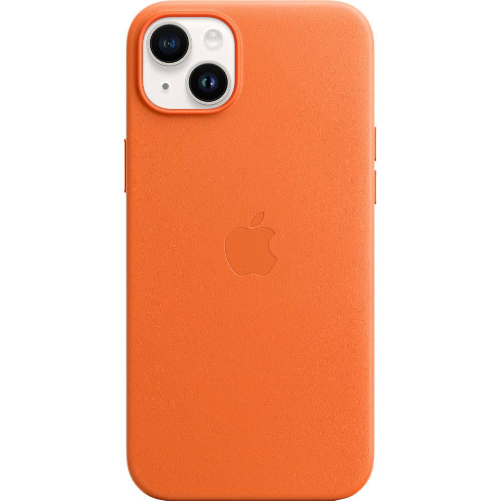 Чохол APPLE для iPhone 14 Plus Leather Case/MagSafe/Orange (MPPF3ZE/A) Чохол APPLE для iPhone 14 Plus Leather Case/MagSafe/Orange (MPPF3ZE/A)
