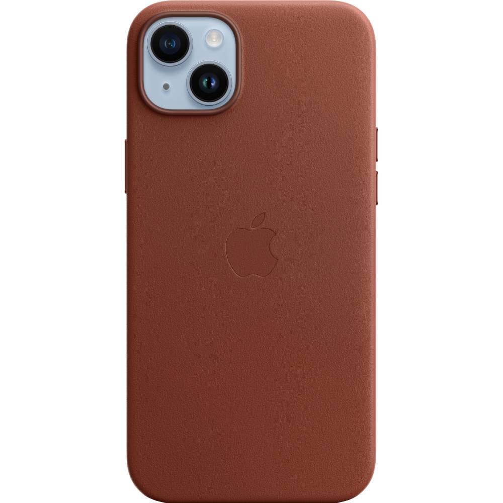 Чехол APPLE для iPhone 14 Plus Leather Case/MagSafe/Umber (MPPD3ZE/A) Тип чехол-накладка