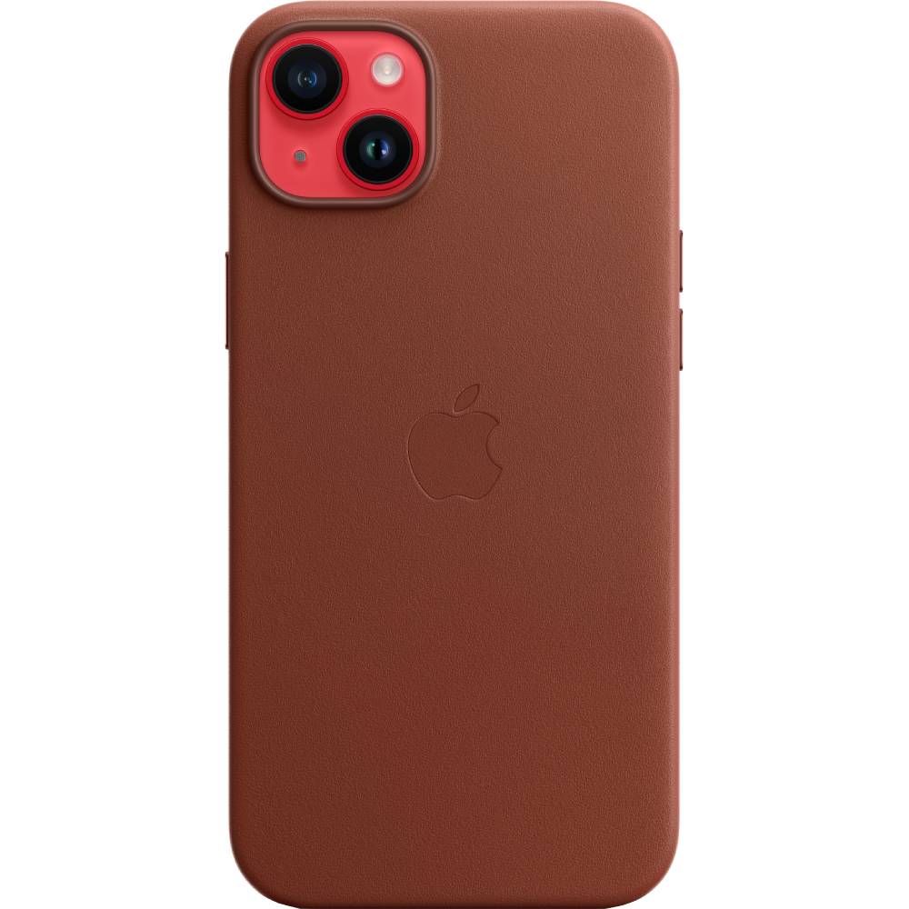 Чехол APPLE для iPhone 14 Plus Leather Case/MagSafe/Umber (MPPD3ZE/A) Материал натуральная кожа