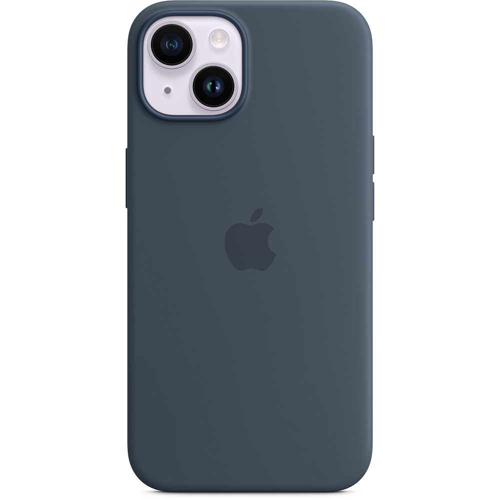 Чохол APPLE для iPhone 14 Silicone Case/MagSafe/Storm Blue (MPRV3ZE/A) Колір синій