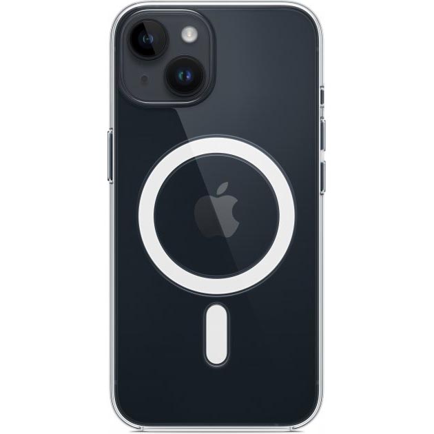 Чохол APPLE для iPhone 14 Clear Case with MagSafe (MPU13ZE/A) Матеріал полікарбонат